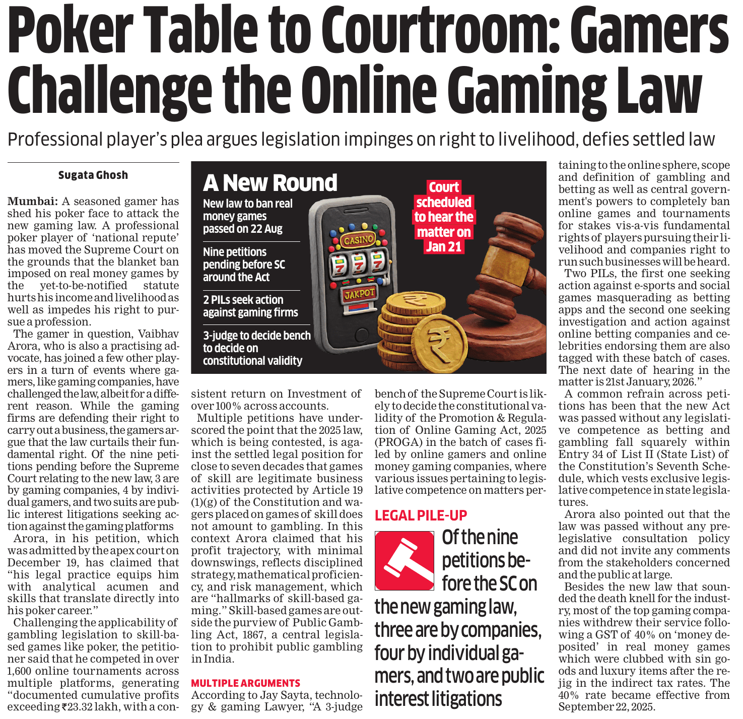 Online gaming law (India)