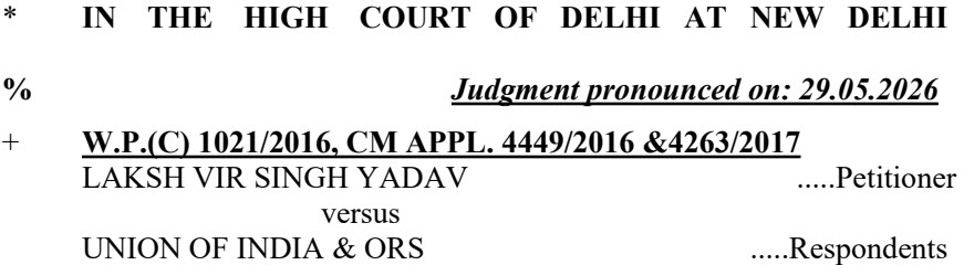 Delhi High Court - June 2, 2026